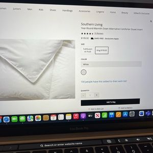 Southern Living-Year-Round-Warmth Down Alternative Comforter Insert
